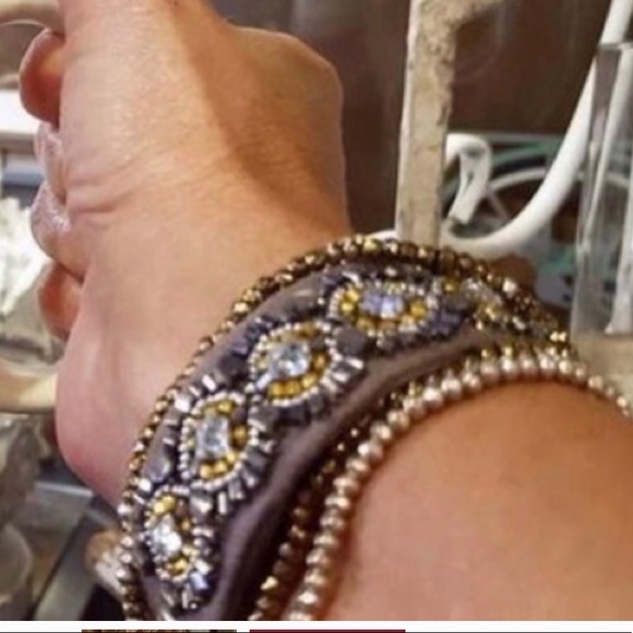 Stella & Dot “Faye” suede beaded bracelet NIB - Picture 4 of 4